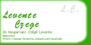 levente czege business card